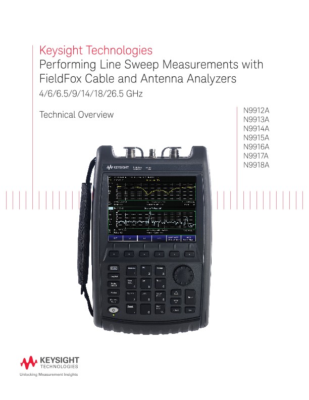 Performing Line Sweep Measurements With FieldFox Cable And Antenna